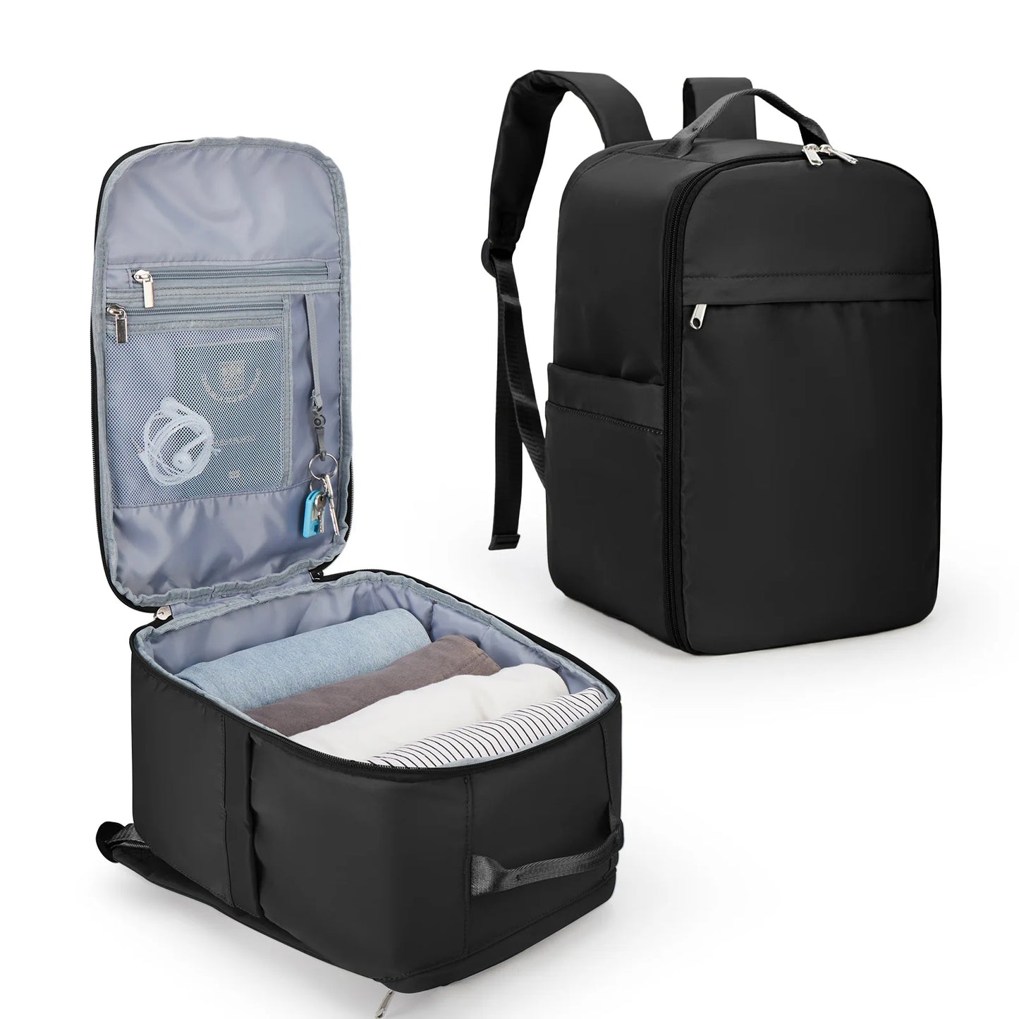 Mochila Ryanair 40x20x25 Bagagem de Mão, Mochila de Viagem para Easyjet 45x36x20, Mochila para Laptop para Mulheres/Homens
