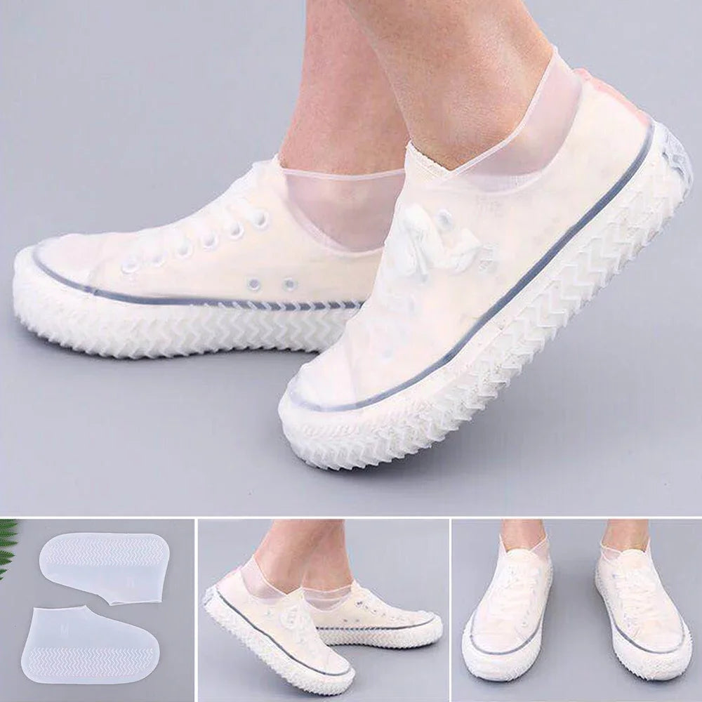 Botas de Chuva Reutilizáveis Antiderrapantes Capa de Sapato Impermeável para Uso Externo - Acessórios para Casa e Comércio