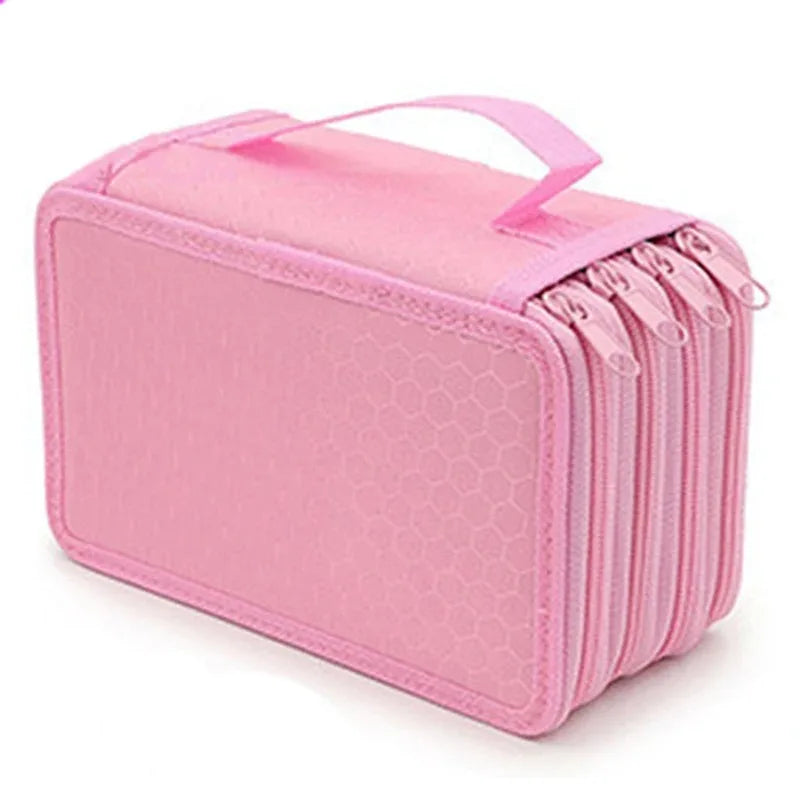 Estojo de Lápis de 72 Compartimentos - Quatro Camadas, Grande Capacidade, Estilo Kawaii, para Armazenamento de Canetas, Volta às Aulas, Suprimentos de Escritório