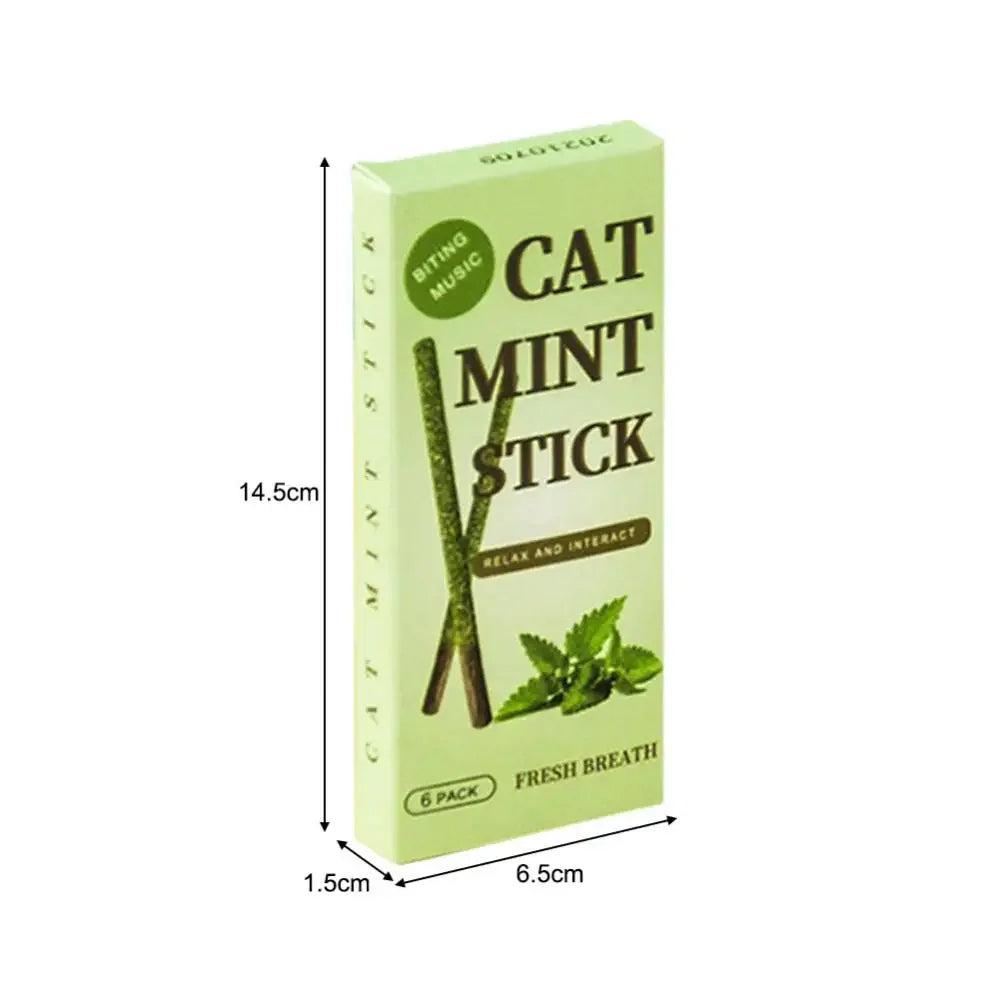 6 Peças de Bastões Naturais de Matatabi para Gatos – Vara de Hortelã Silvervine para Limpeza Dental e Brincadeiras