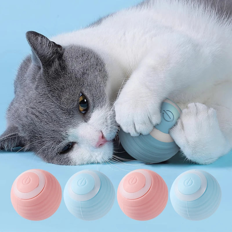 Brinquedo Interativo para Gatos - Bola Elétrica Automática com Movimento e Recarga
