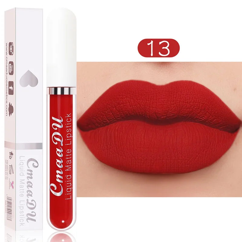 Gloss Labial Matte Sexy de Longa Duração - Velvet Red