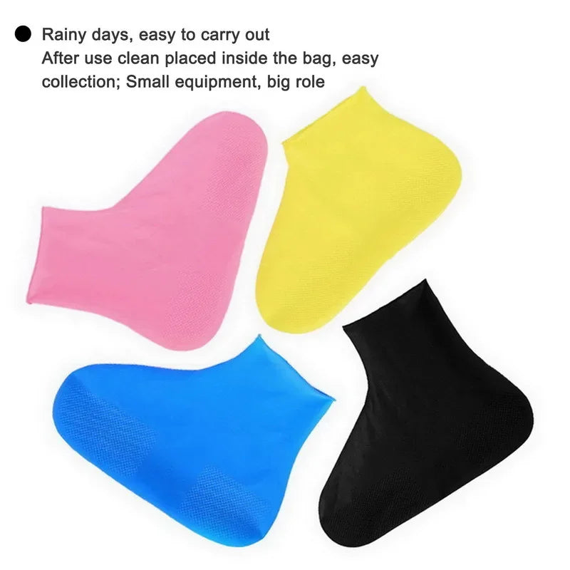 Botas de Chuva Reutilizáveis Antiderrapantes Capa de Sapato Impermeável para Uso Externo - Acessórios para Casa e Comércio