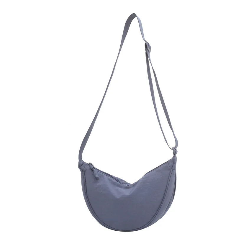 Bolsa Casual de Nylon Hobo Crossbody para Mulheres - Bolsa de Ombro Designer Grande Capacidade, Tote, Bolsa de Viagem, Shopper e Bolsa Feminina 2024