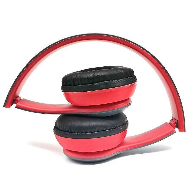 P47 Fone de Ouvido Bluetooth 5.0 Sem Fio Dobrável HIFI Stereo com Graves - Headset para Crianças, Presente com Microfone e Adaptador USB para iPhone e Jogos