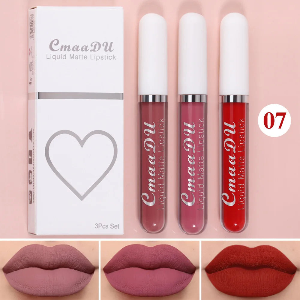 Gloss Labial Matte Sexy de Longa Duração - Velvet Red