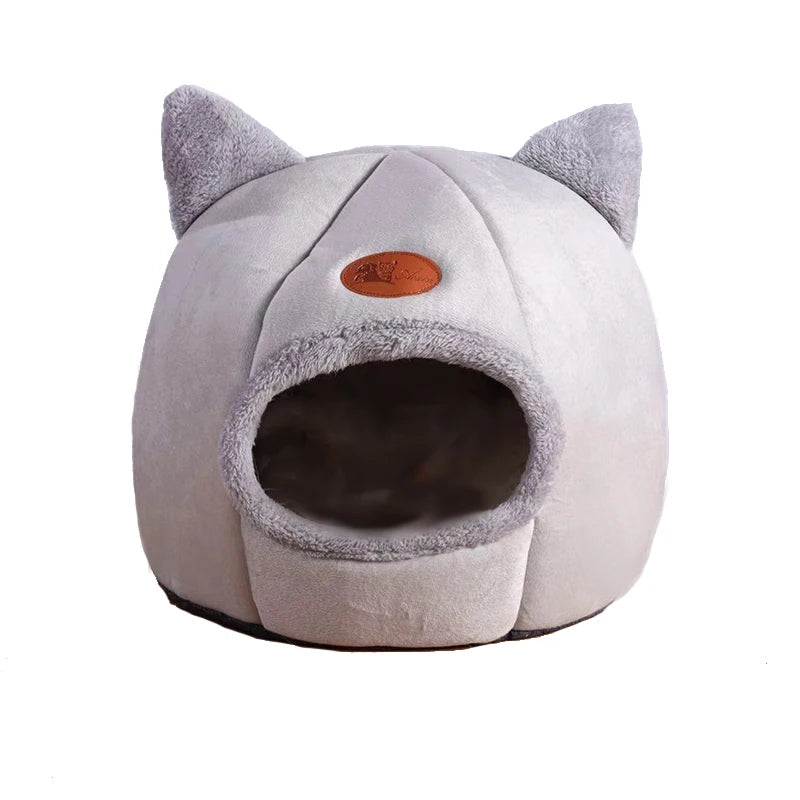 Cama para Gato Inverno - Cesta Aconchegante de Descanso Profundo para Gatos e Pequenos Cães, Tenda para Pet, Ninho Aconchegante, Cama para Gato de Interior