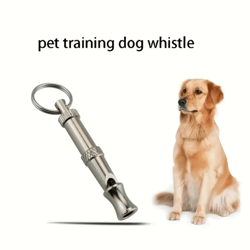 Peças de Apito para Cães para Parar de Latir, Apito com Som Ajustável, Apito Profissional com Chaveiro para Chamar o Pet (Cachorro, Gato, Filhote).