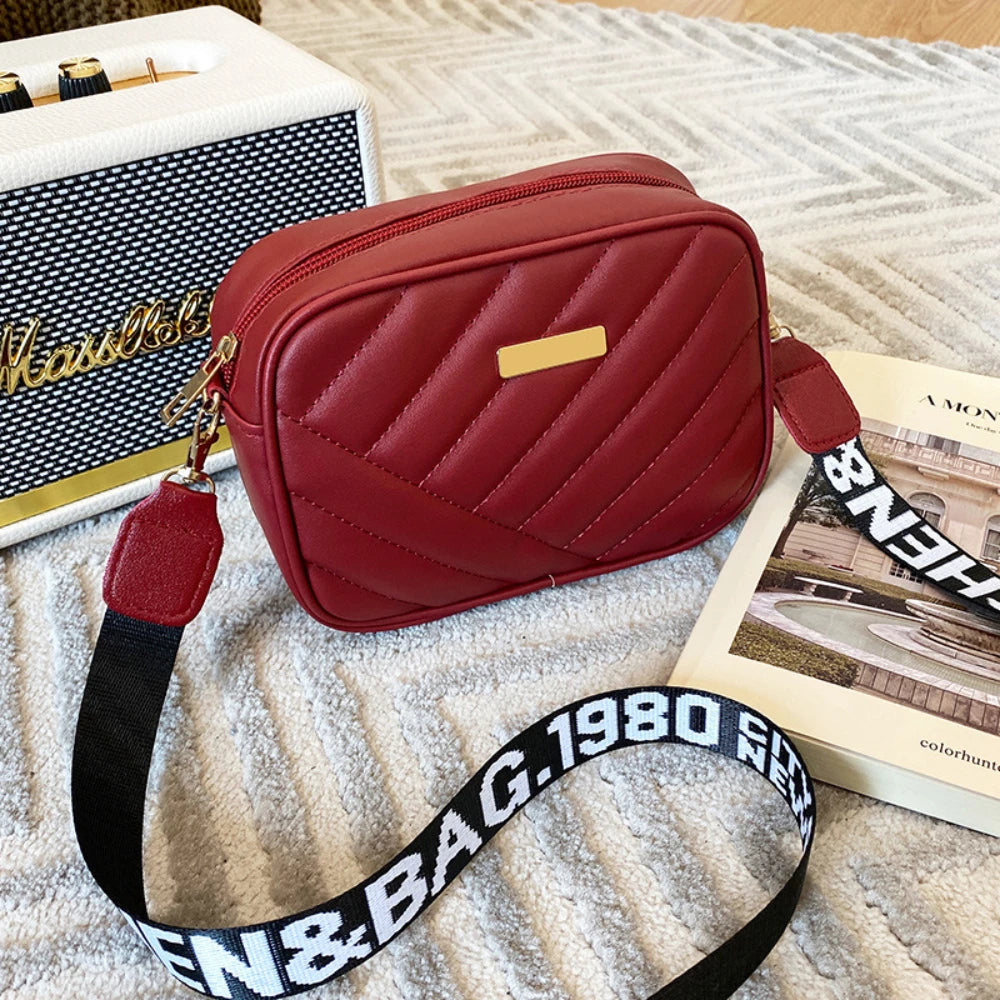 Bolsa de Ombro de Alta Qualidade PU para Mulheres - Bolsa de Mão Simples, Casual, Crossbody e Bolsa de Mensageiro Feminina