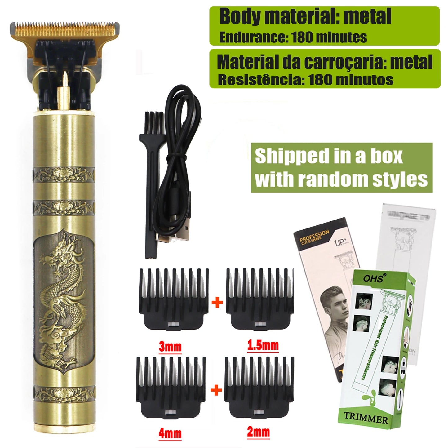 T9 Máquina de Barbear Elétrica Sem Fio para Cabelos, Barbeador, Aparelho de Barbear para Viagem, Barbeador para Homens, Máquina de Barbear para Homens.