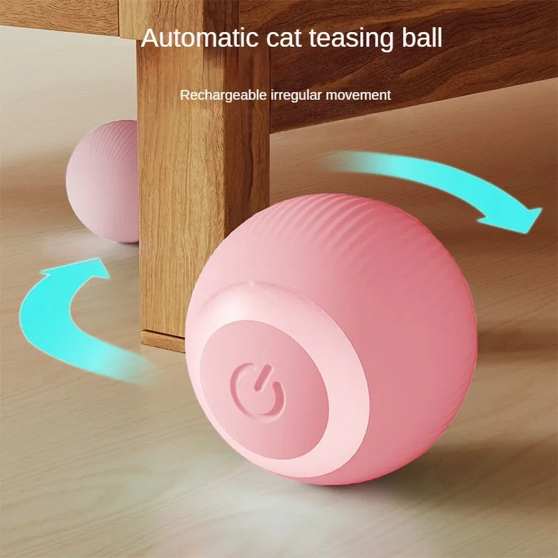 Brinquedo Interativo para Gatos - Bola Elétrica Automática com Movimento e Recarga