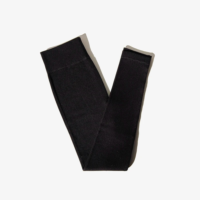 Novo Legging de Yoga Seamless com Canelado e Cintura Alta - Calça de Ginástica para Mulheres, Controle de Barriga, Legging Fitness Feminina para Corrida