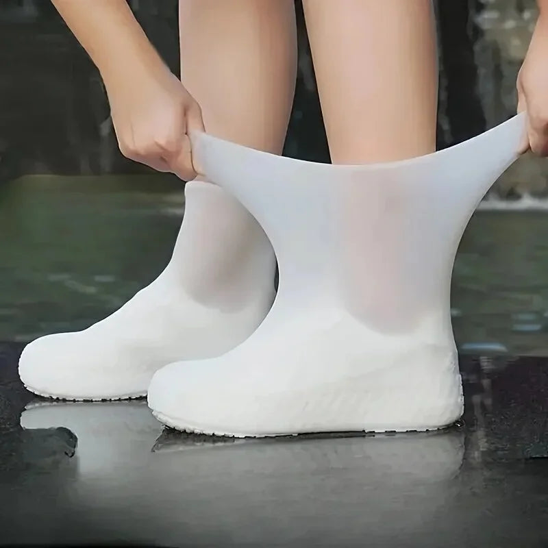 Botas de Chuva Reutilizáveis Antiderrapantes Capa de Sapato Impermeável para Uso Externo - Acessórios para Casa e Comércio