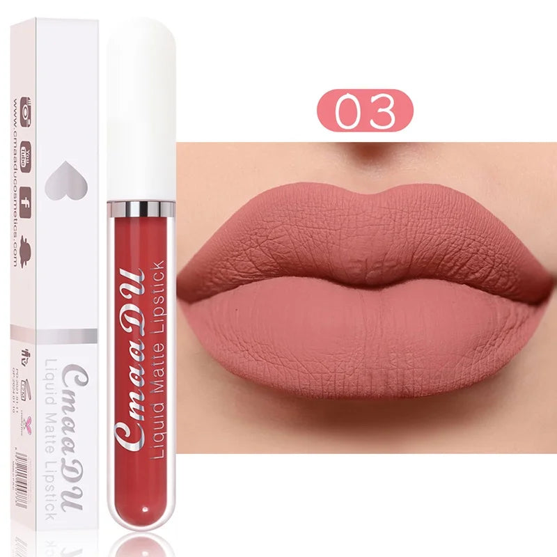 Gloss Labial Matte Sexy de Longa Duração - Velvet Red