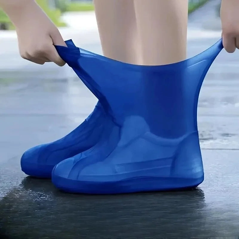 Botas de Chuva Reutilizáveis Antiderrapantes Capa de Sapato Impermeável para Uso Externo - Acessórios para Casa e Comércio