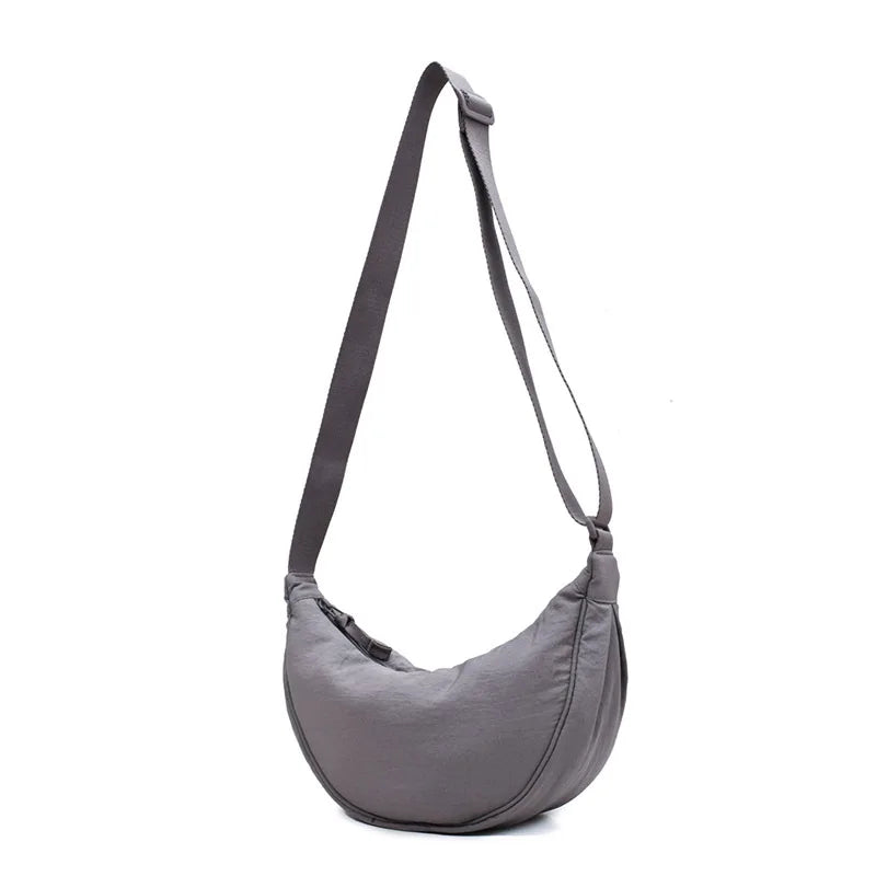 Bolsa Casual de Nylon Hobo Crossbody para Mulheres - Bolsa de Ombro Designer Grande Capacidade, Tote, Bolsa de Viagem, Shopper e Bolsa Feminina 2024