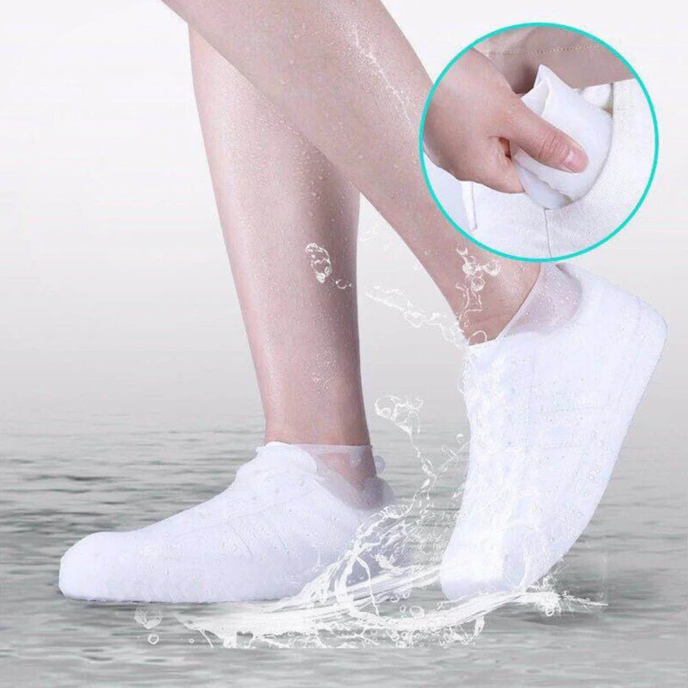 Botas de Chuva Reutilizáveis Antiderrapantes Capa de Sapato Impermeável para Uso Externo - Acessórios para Casa e Comércio