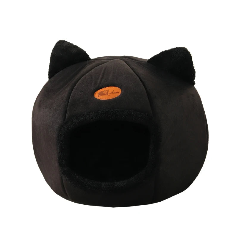 Cama para Gato Inverno - Cesta Aconchegante de Descanso Profundo para Gatos e Pequenos Cães, Tenda para Pet, Ninho Aconchegante, Cama para Gato de Interior