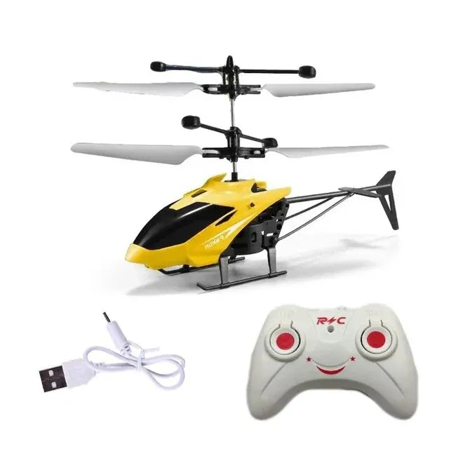 Drone Mini RC Recarregável, Helicóptero RC Remoto à Prova de Quedas - Brinquedo para Crianças