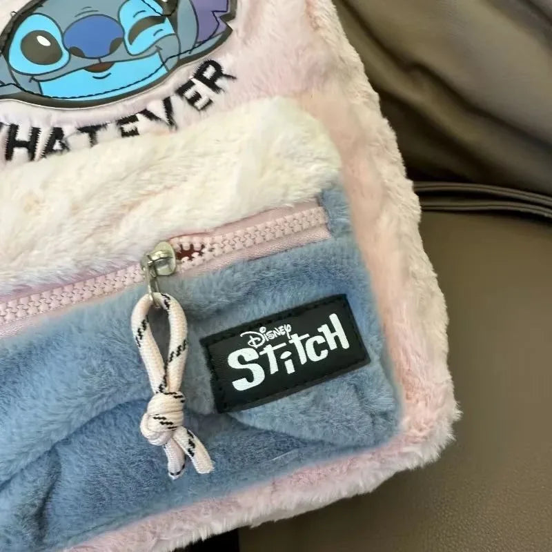 Mochila Escolar Disney Hello Kitty, Mochila de Cartum Versátil para Crianças, Mochila Infantil Charmosa para Jardim de Infância, Presente para Crianças, Mochila Kuromi e Stitch