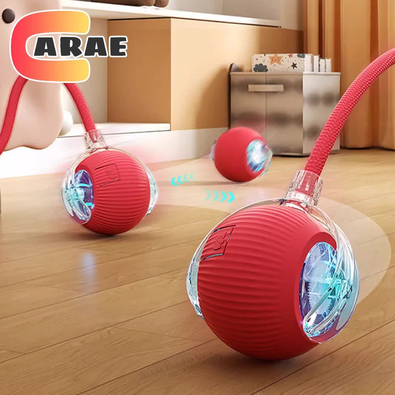 Brinquedo Interativo para Gatos - Bola Automática com Cauda, Recarga USB, Brinquedo Inteligente para Estímulo e Diversão do Pet