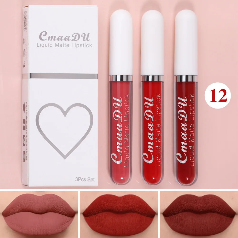 Gloss Labial Matte Sexy de Longa Duração - Velvet Red