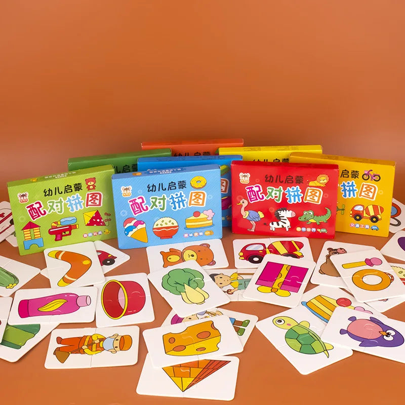 Quebra-Cabeça Educativo de Cartas - 32 Peças