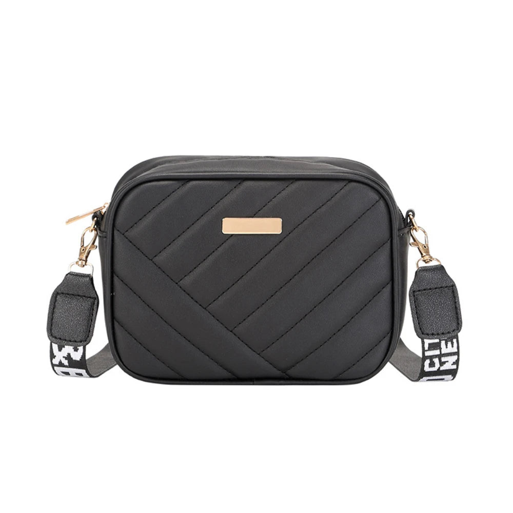 Bolsa de Ombro de Alta Qualidade PU para Mulheres - Bolsa de Mão Simples, Casual, Crossbody e Bolsa de Mensageiro Feminina