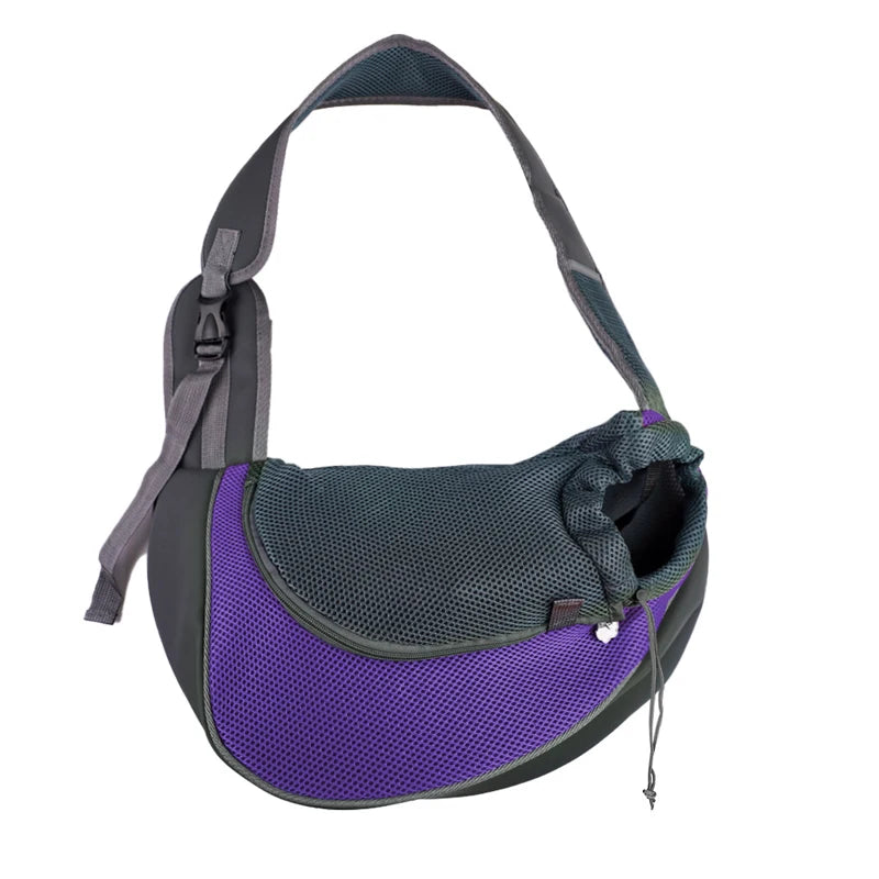 Mochila para Pet – Bolsa de Transporte para Gatos e Cães, Bolsa de Ombro, Sling de Malha, Saco de Transporte para Viagens e Passeios