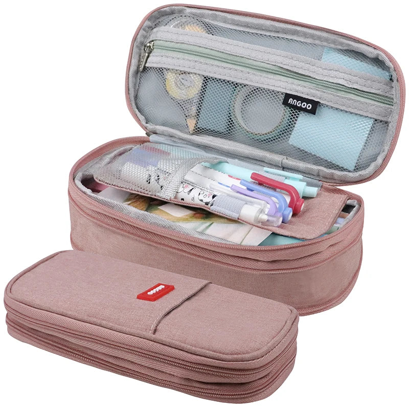 Estojo Kawaii para Lápis - Estojo de Grande Capacidade, Bolsa Organizadora para Meninas, Estudantes e Escritório