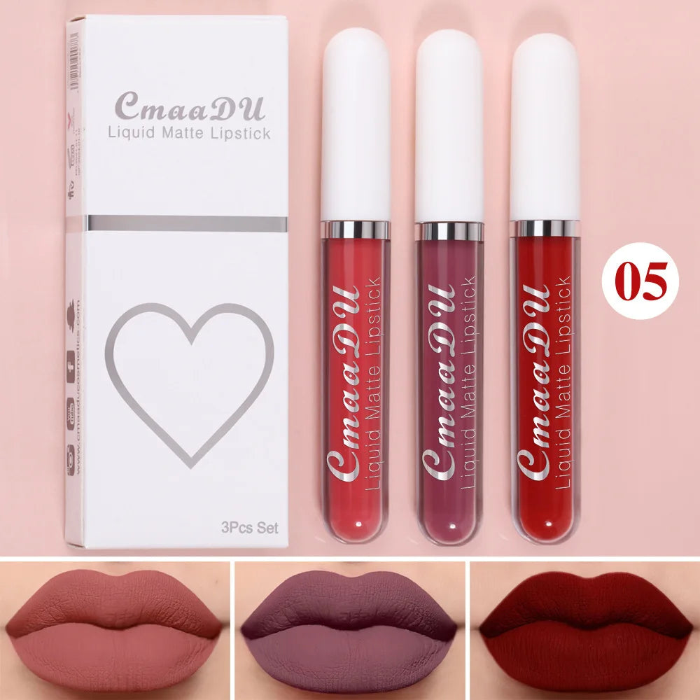 Gloss Labial Matte Sexy de Longa Duração - Velvet Red