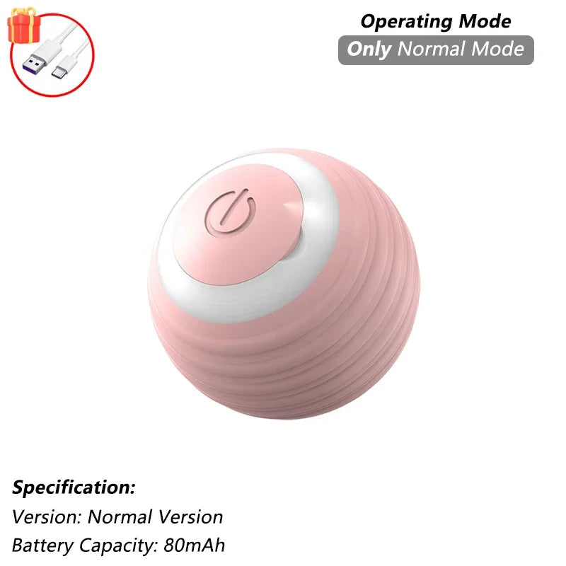 Brinquedo Interativo para Gatos - Bola Automática com Cauda, Recarga USB, Brinquedo Inteligente para Estímulo e Diversão do Pet