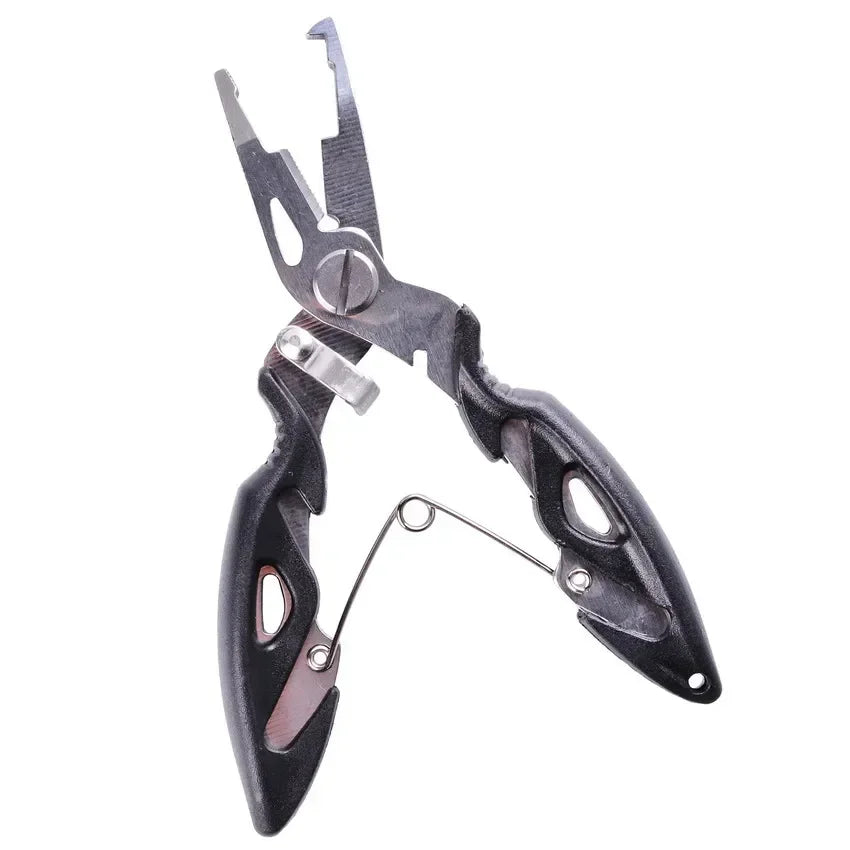 Alicate de Pesca Multifuncional - Ferramenta Completa para Acessórios de Pesca, Tesoura para Linha, Alicate de Encaixe e Pega para Peixes