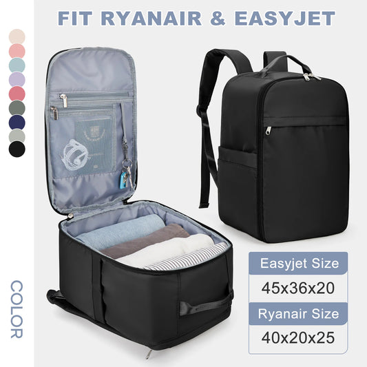 Mochila Ryanair 40x20x25 Bagagem de Mão, Mochila de Viagem para Easyjet 45x36x20, Mochila para Laptop para Mulheres/Homens