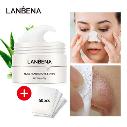 Máscara Removedora de Cravos LANBENA | Máscara Peel-off para o Nariz | Limpeza Profunda dos Poros | Cuidados com a Pele