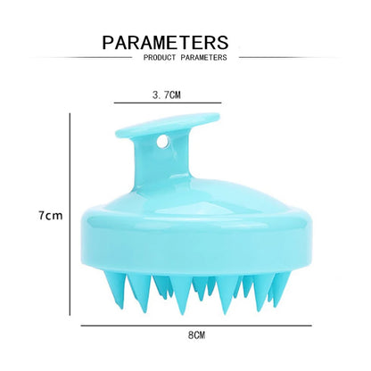 Instrumento de Massagem para a Cabeça - Escova de Massagem para Couro Cabeludo em Silicone