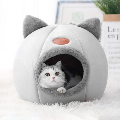 Cama para Gato Inverno - Cesta Aconchegante de Descanso Profundo para Gatos e Pequenos Cães, Tenda para Pet, Ninho Aconchegante, Cama para Gato de Interior