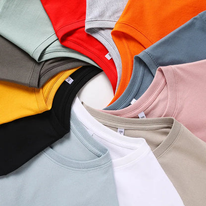 Camisetas de Alta Qualidade para Homens e Mulheres - Camisetas de Algodão para o Verão, Manga Curta, Tamanho Grande até 5XL