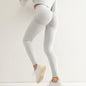 Leggings Femininas de Fitness, Sem Costura, Cintura Alta, Elásticas, Sólidas, para Yoga, Academia, Corrida, Secagem Rápida, Efeito Push Up, Calças Slim para Mulheres