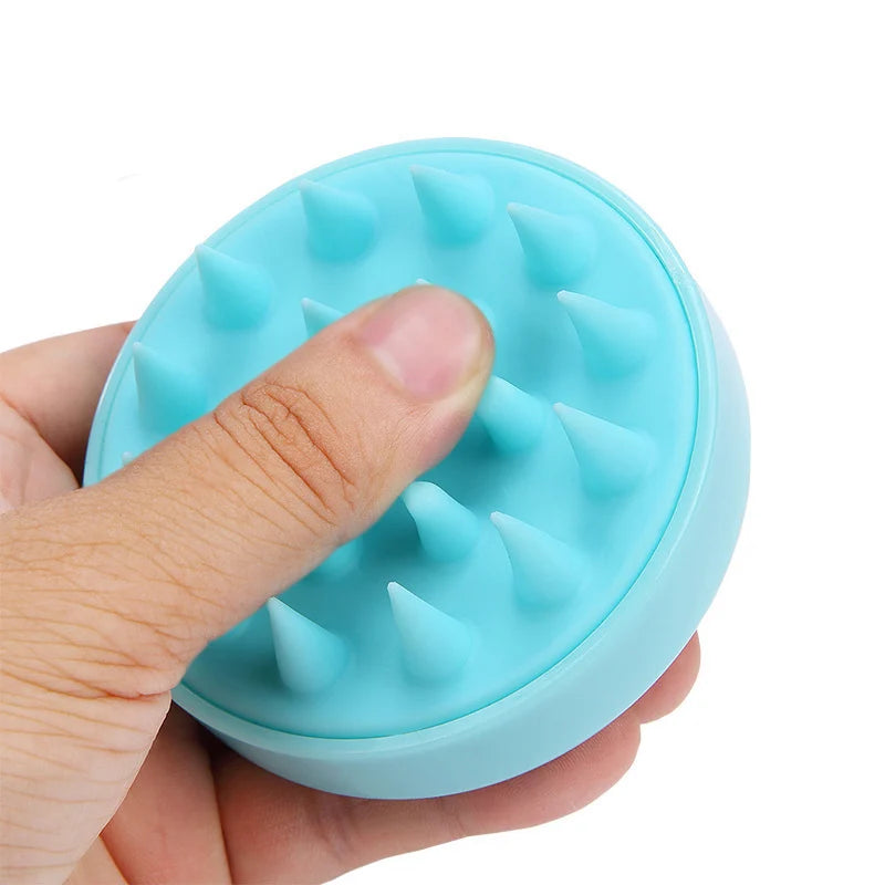 Instrumento de Massagem para a Cabeça - Escova de Massagem para Couro Cabeludo em Silicone