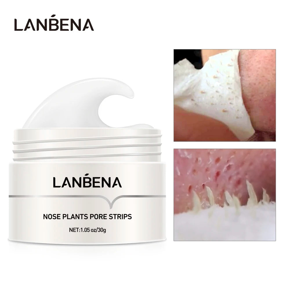 Máscara Removedora de Cravos LANBENA | Máscara Peel-off para o Nariz | Limpeza Profunda dos Poros | Cuidados com a Pele