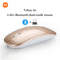 Mouse Bluetooth Xiaomi 2.4GHz - Sem Fio, Recarregável e Silencioso com Ajuste de DPI