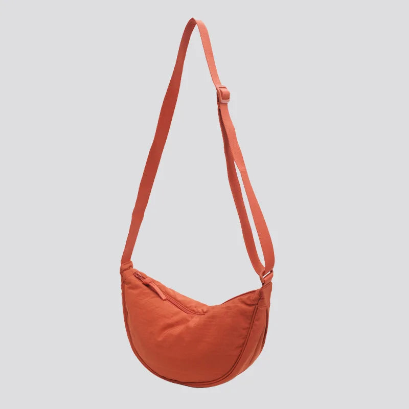 Bolsa Casual de Nylon Hobo Crossbody para Mulheres - Bolsa de Ombro Designer Grande Capacidade, Tote, Bolsa de Viagem, Shopper e Bolsa Feminina 2024
