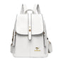 Mochila de Couro Luxuosa para Mulheres - Mochila Casual, Vintage e Elegante para Meninas e Adolescentes