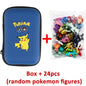 Conjunto de 24 Figuras de Ação Pokémon - 2-3 cm (Não Repetitivas) - Modelos de Brinquedos Miniaturas Anime Pikachu - Presentes de Aniversário para Crianças