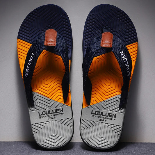 Chinelos de Verão para Homens - Flip Flops de Alta Qualidade, Respirável, Casuais, para Praia e Atividades ao Ar Livre