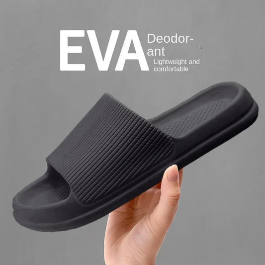 Chinelos de Banho Fashion para Homens e Mulheres - Solado Grosso EVA, Confortáveis, Anti-Deslizantes e Resistentes ao Uso