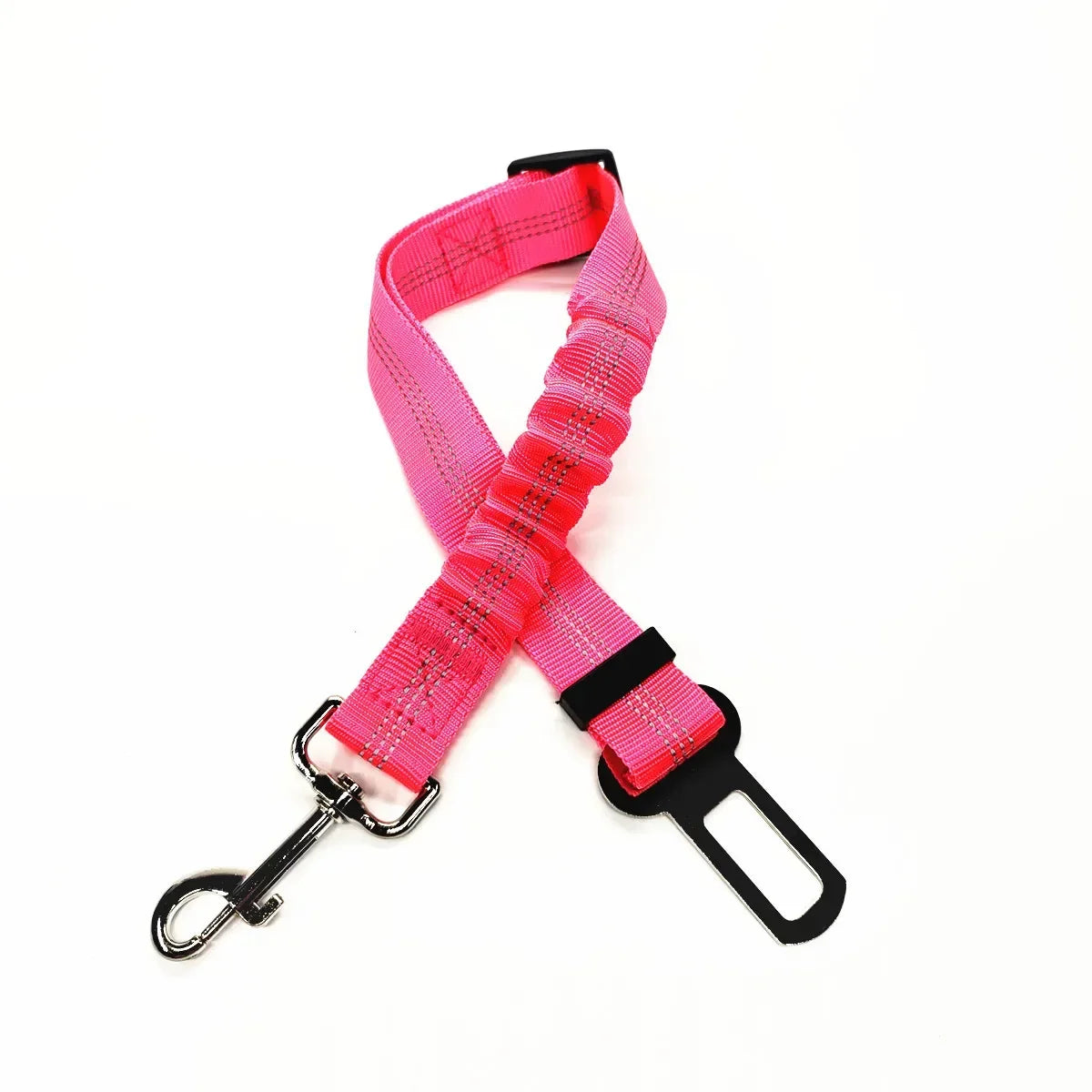 Cinto de Segurança Ajustável para Carro - Cinto de Assento para Pet, Cadeado de Segurança para Cães e Gatos, Arnês e Guia de Tração para Veículos