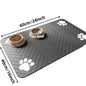 Tapete de Alimentação para Pet - Tapete Absorvente para Tigelas de Comida e Água, com Fundo de Borracha Impermeável, Tapete de Secagem Rápida para Cães e Gatos