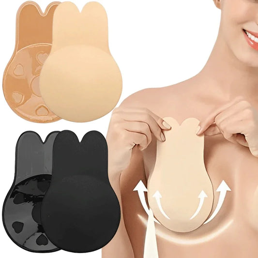Sutiã Auto-adesivo Push Up para Mulheres - Silcone Reutilizável e Invisível